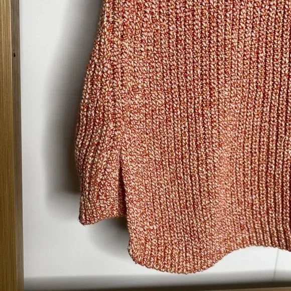 SOLD Country Road Orange Multi Knit Tank Top Size L Sleeveless V Neck Casual - Picture 11 of 13